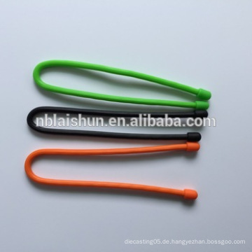 Silikon-Gang-Kabelbinder Wiederverwendbare Gummi-Twist-Bindung für Regenbogen-Farben